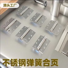 定制重型隐形自关 弹簧合页304 缓冲门铰自动关门 不锈钢弹簧合页