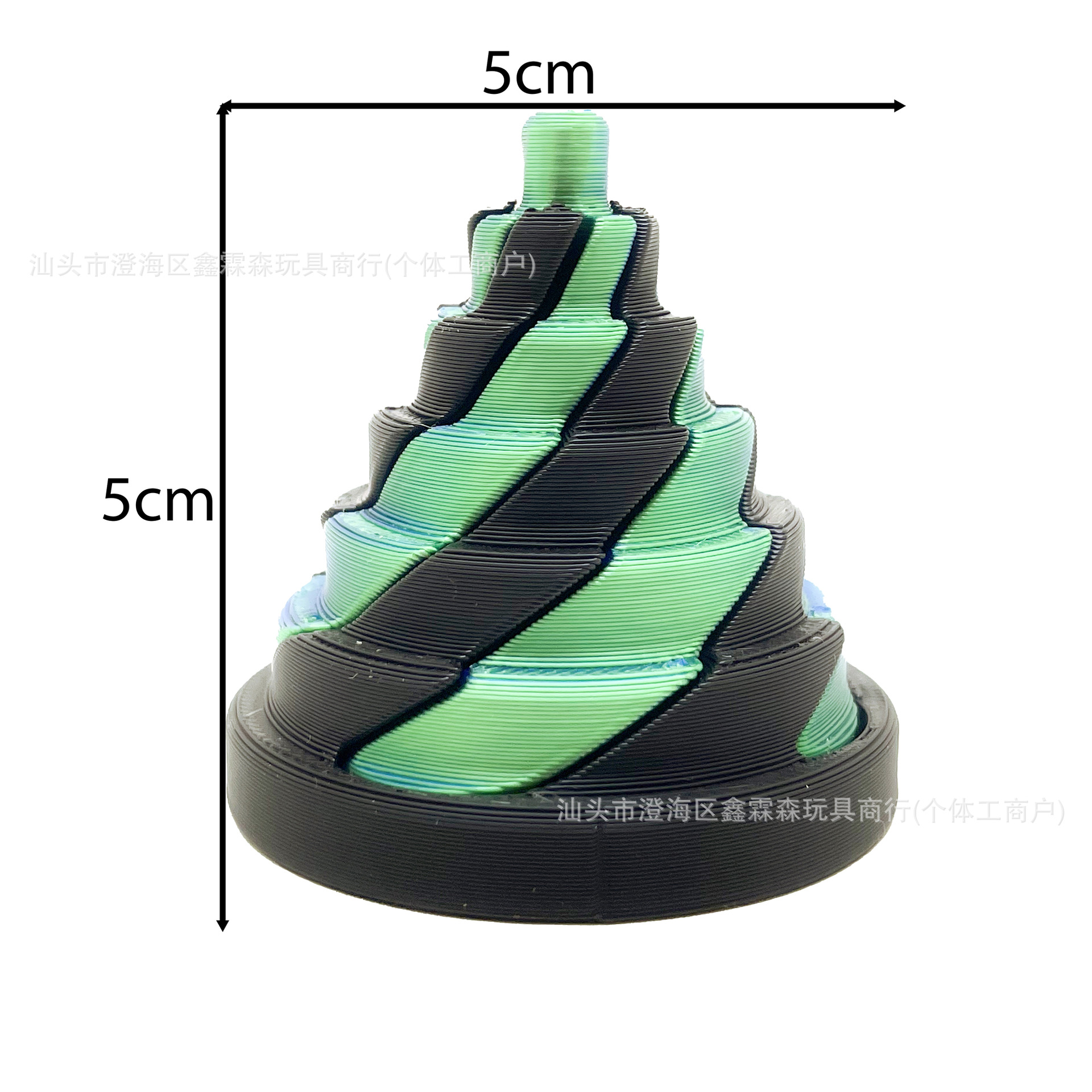 5CM 원형 사다리 타워 모양의 푸시 푸시 음악