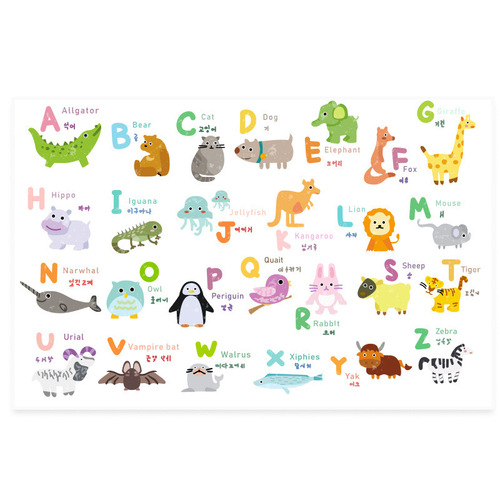  Model INSA Style Animal and Fruit Pattern Baby Cognitive Sunshade Car Curtain