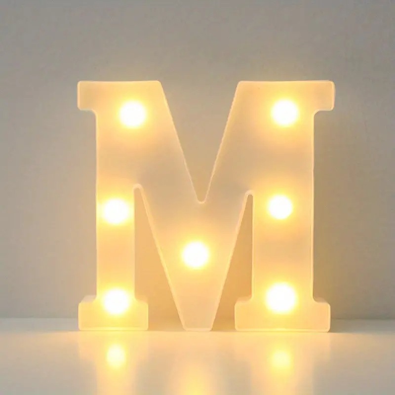 Amazon (16cm) LED blanco inglés número de letras lámpara de cumpleaños propuesta de matrimonio atmósfera lámpara LED lámpara decorativa