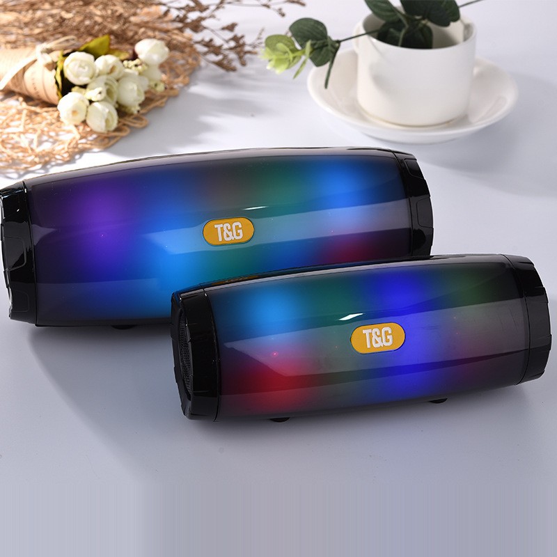 Transfronterizo comercio electrónico TG165C mini LED melodía diapositiva regalo creativo al aire libre bajo impermeable altavoz Bluetooth
