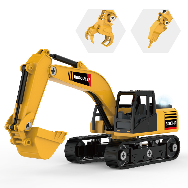 Envío gratuito grande desmontaje ingeniería vehículo juguete DIY tuerca desmontable montaje simulación minería vehículo modelo camión de bomberos