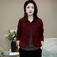 一件代发新款年轻妈妈装秋季时尚假两件上衣洋气百搭长袖女打底衫