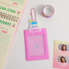 Cartoon transparent gurgling set girl cute little tiger rice card card chasing girl three -inch star stuck card bag