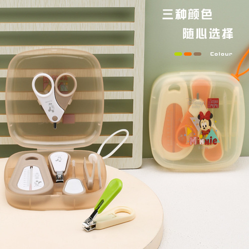 Disney Baby Nail Trimmer Set with 6 Pieces, Baby Nail Care Kit, Non-Slip Handle, Safe and Comfortable Baby Nail Clips