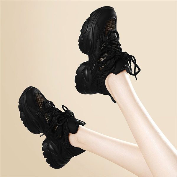 Giày sneaker nữ đế dày trắng mùa hè 2025 đế mềm thoáng khí — JST 1826-2 màu đen, JST 7142m bạc, JST 7009-1 xám xanh, JST 1826- 2m Trắng