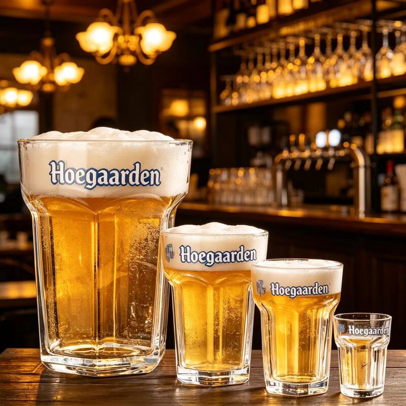Fujia White Beer Glass Cup, Craft Beer Glass Cup, Hexagonal Large Beer Cup, Thickened Extra-Large Cup