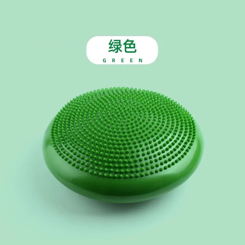 ヨガバランスマット、厚みのある足指圧マッサージ、半円形バランスボールトレーニングソフトクッション、大人と子供のリハビリテーション足|undefined