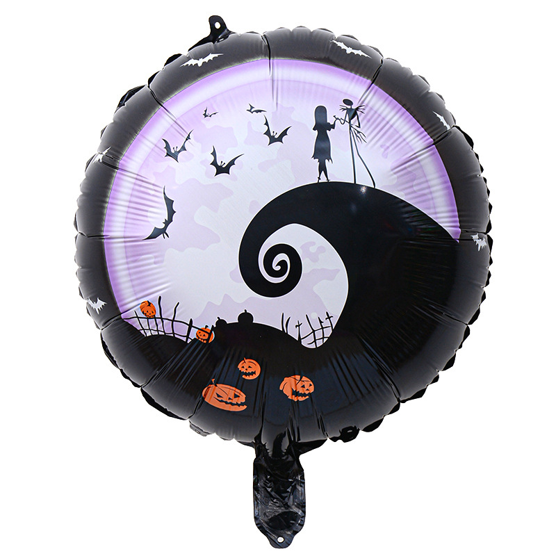 Comercio exterior 18 pulgadas Halloween película de aluminio globo festival fantasma calabaza calavera fantasma tema fiesta arreglo globo al por mayor