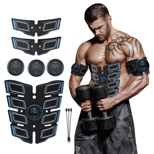 Intelligent EMS abdominal muscle massager for lazy people at home muscle training fitness equipment electronic pulse fitness belt