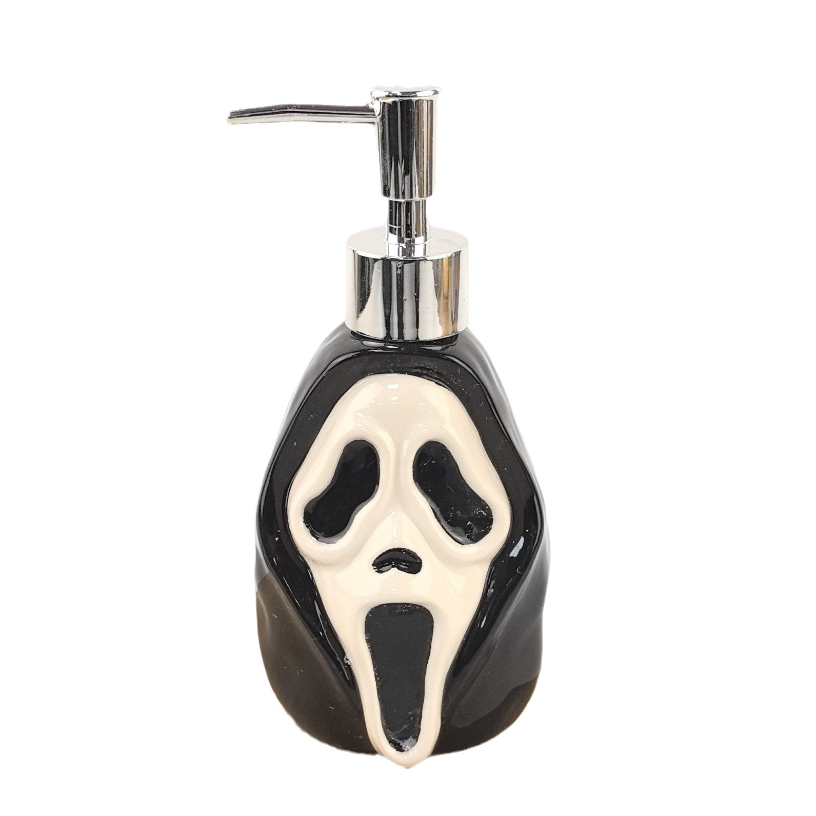 Juego de botella de loción de tres piezas de baño de cerámica de Halloween