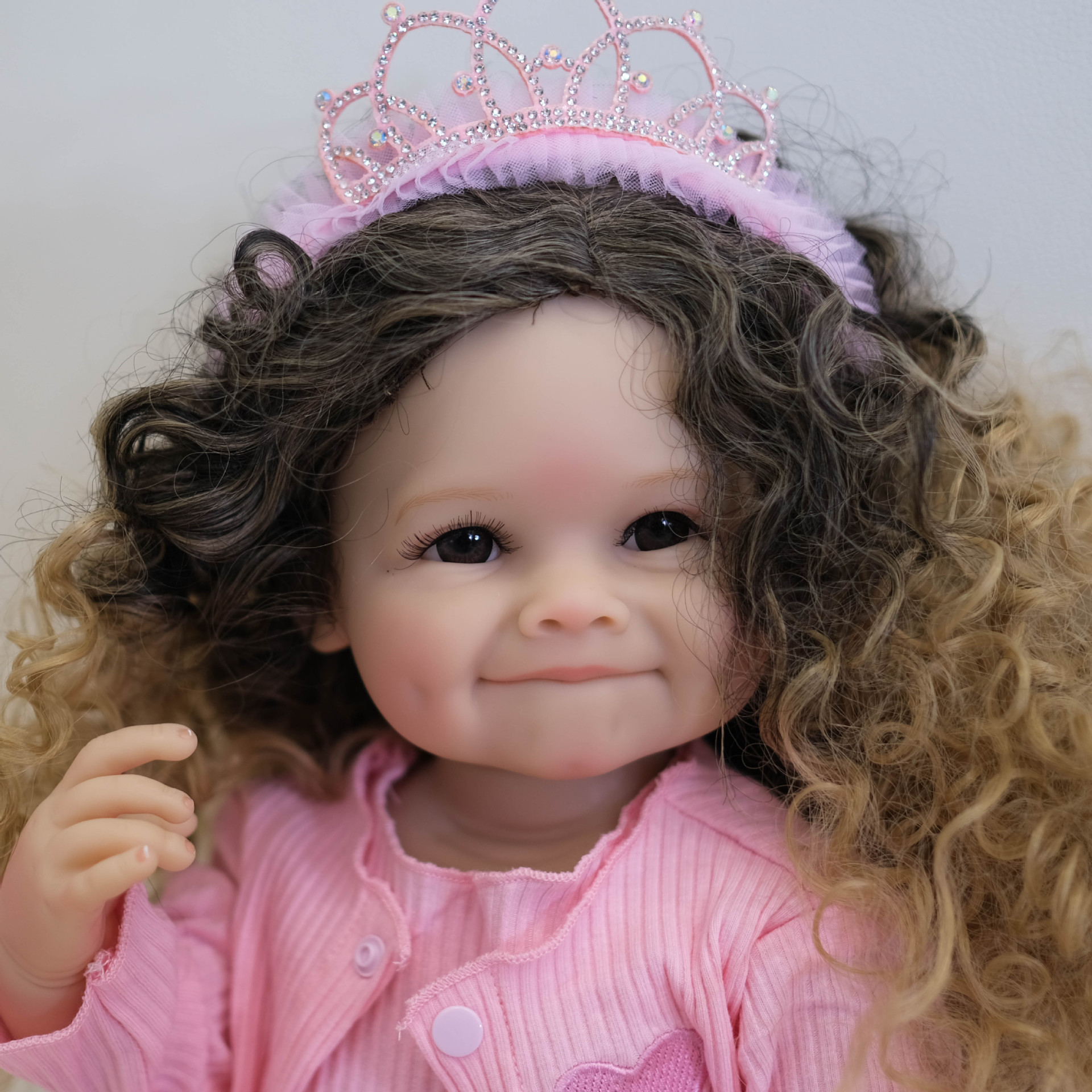 Muñeca NPK de silicona de 55 cm, muñeca Raya reborn, bebé con hoyuelos, transfronteriza, OZON