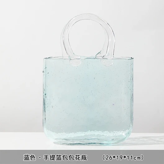 Azul - jarrón de bolsos