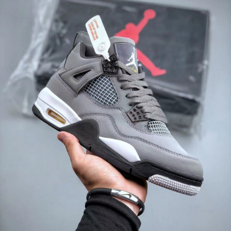 莆田靴工場卸売会社レベル AJ4 ミッドナイトブルー電気母黄白黒ジョー 4 外国貿易男性と女性のスポーツブルーシューズ|undefined