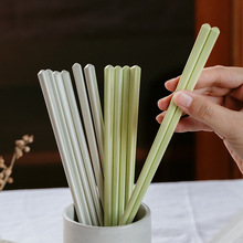 批发日式陶瓷筷子防霉防滑ins健康环保耐高温骨瓷家用易清洗快子