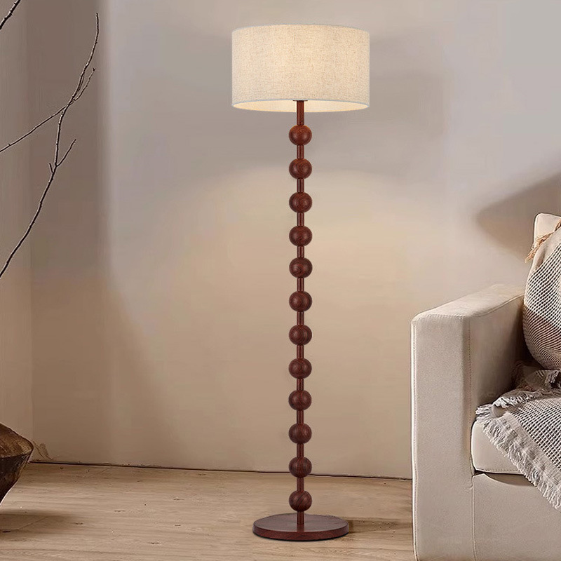 New Chinese Style Floor Lamp Walnut Wood Grain Color Wabi-Sabi Style Living Room American Retro Bedroom High-End Atmosphere Lamp Table Lamp New Chinese Style Floor Lamp Walnut Wood Grain Color Wabi-Sabi Style Living Room American Retro Bedroom High-End Atmosphere Lamp Table Lamp