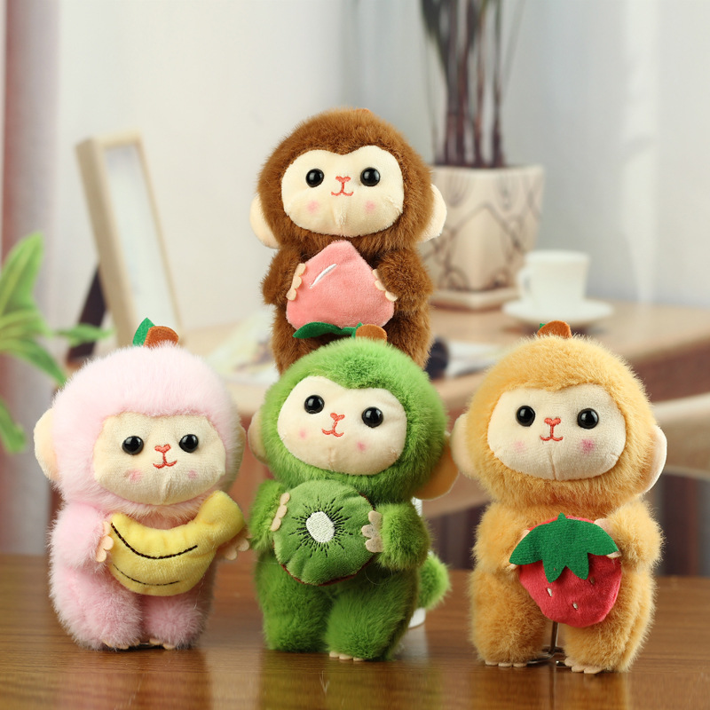 Cute 4 pulgadas agarrar muñeca juguete de peluche colgante oso conejo juguete de peluche muñeca regalo de boda image 14