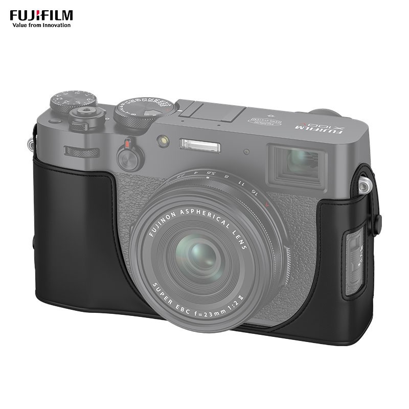 (2개) 원래 적용 가능한 후지 X100V 카메라 원래 가방 카메라 가방 LC-X100V 가죽 가방베이스 가죽 케이스 가방
