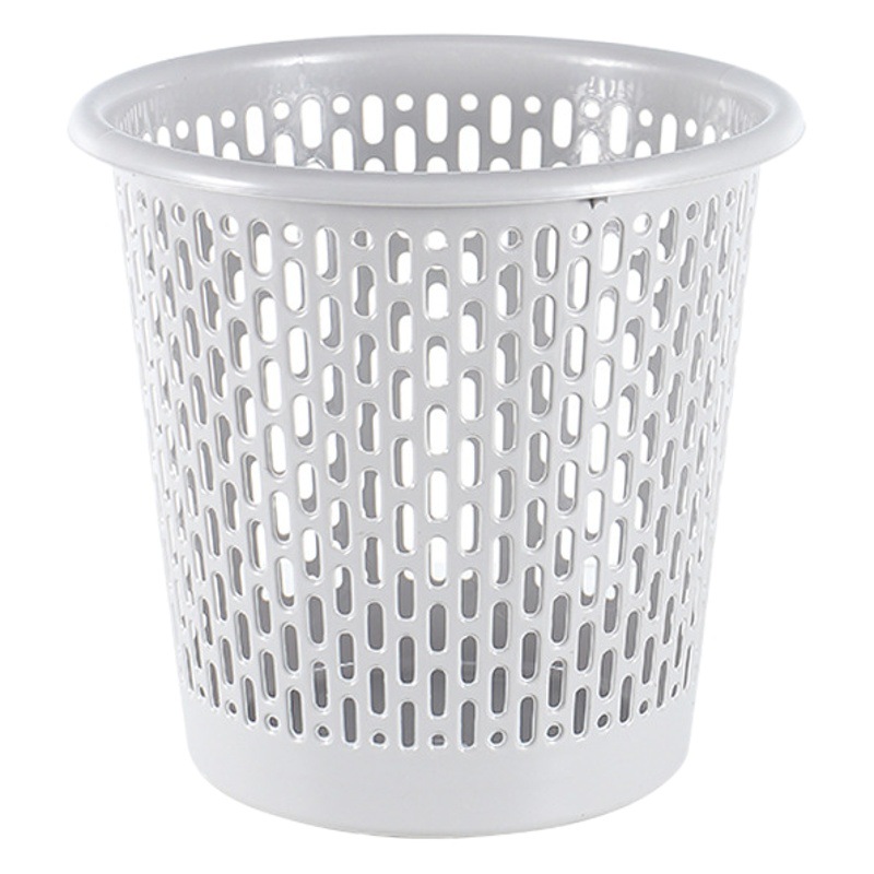 Cesta de papel hogar al por mayor descubierta sala de estar inodoro tamaño pequeño inodoro engrosado bote de basura de plástico al por mayor