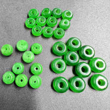 干青铁龙生散珠配饰DIY手工饰品配件翠绿色马来玉圆环隔片批发