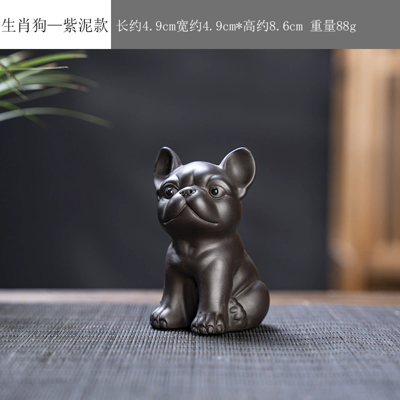 新しい紫砂十二支茶ペット、オフィスで育てることができるキュートでクリエイティブなミニセラミックオーナメント|undefined