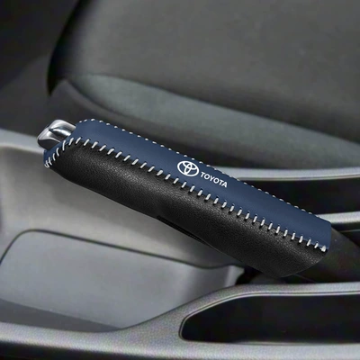 Hilux, Yaris, Rav4, Vios – Sürətlər qutusu və əl tormozu başlıqları - toyota-handbrake-cover-blue