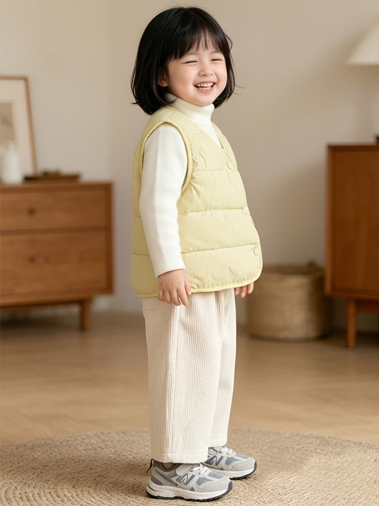 Children's demi-season liner with down