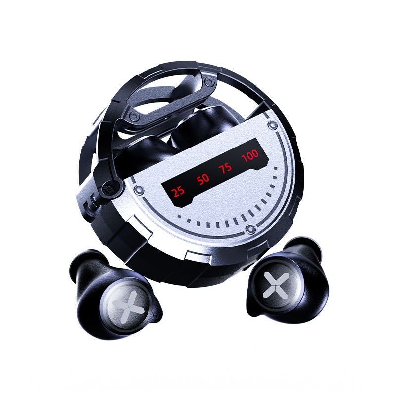 Transfronterizo nuevo JX60 auricular Bluetooth inalámbrico binaural Real Radio Gaming metal auricular Bluetooth baja latencia