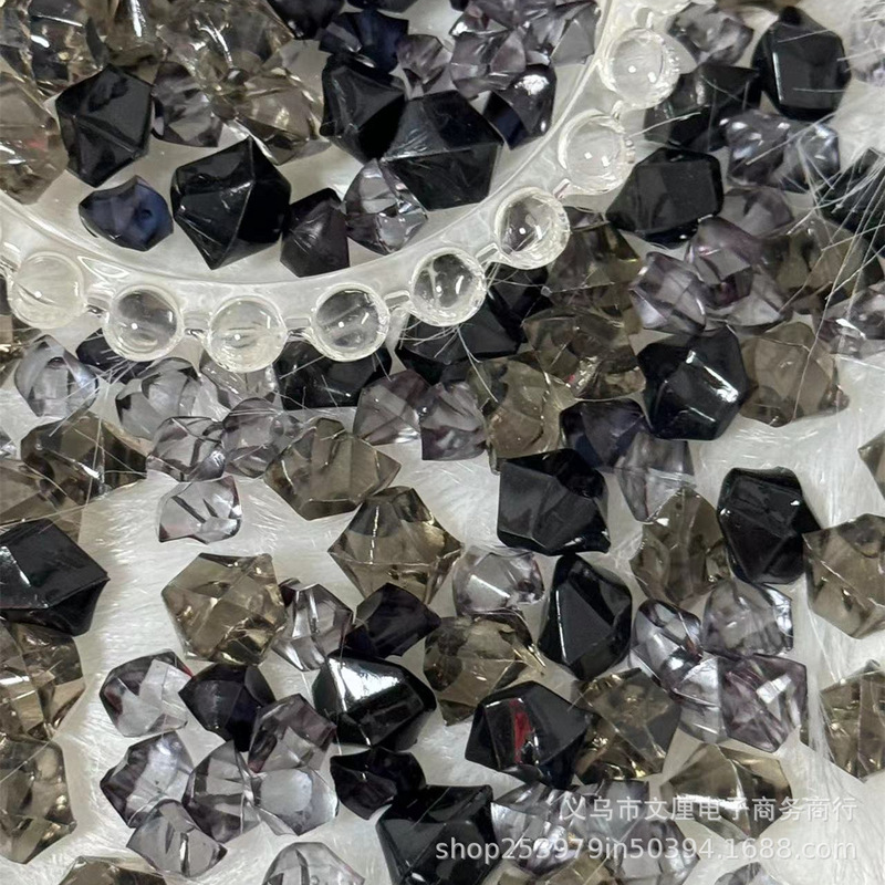 Grey Black Ice Mixed Fish Tank Filling Material Counter Laying in Columns Handmade Design Small Cards Around Gu Mei Aidou