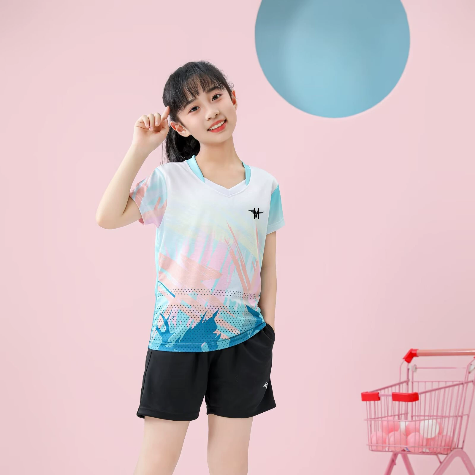 Volleyball uniform for table tennis, children's sports suit for elementary school students for training