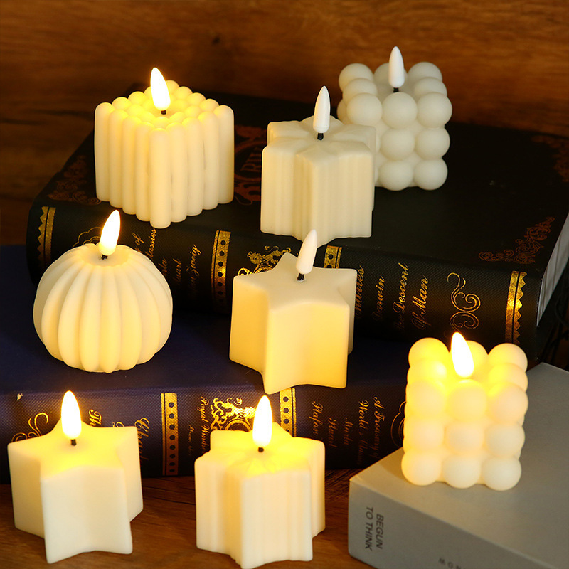 led creative cube electronic atmosphere candle light birthday gift Decoration lamp decoration ins sense photo props led creative cube electronic atmosphere candle light birthday gift Decoration lamp decoration ins sense photo props