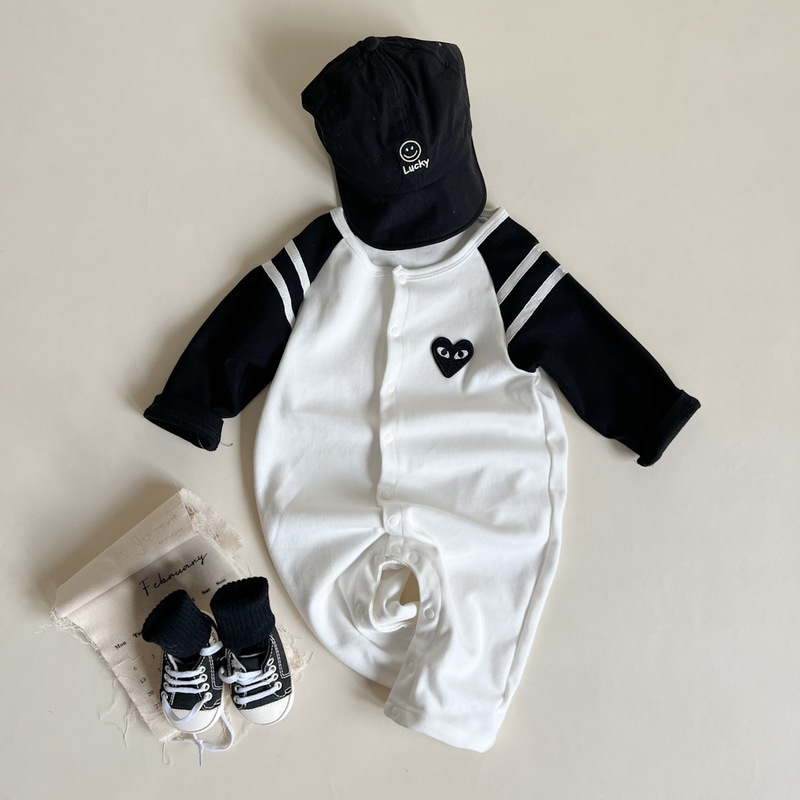 Spring New Baby Jumpsuit long-sleeved romper men and women baby jumpsuit romper Korean style outing romper cotton children