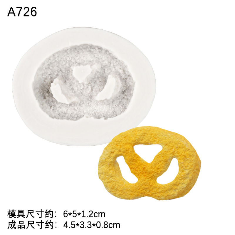 Cookie crema Lollipop molde de silicona epoxi arcilla cerámica suave DIY chocolate fondant