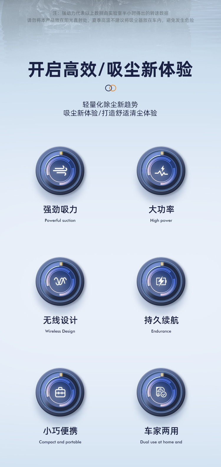 Wireless Vacuum Cleaner for Car and Home, Dual-Use, Blowing and Suction Integrated, Car-Mounted, Large Suction Power, Small Portable, Super Strong Suction, Wholesale