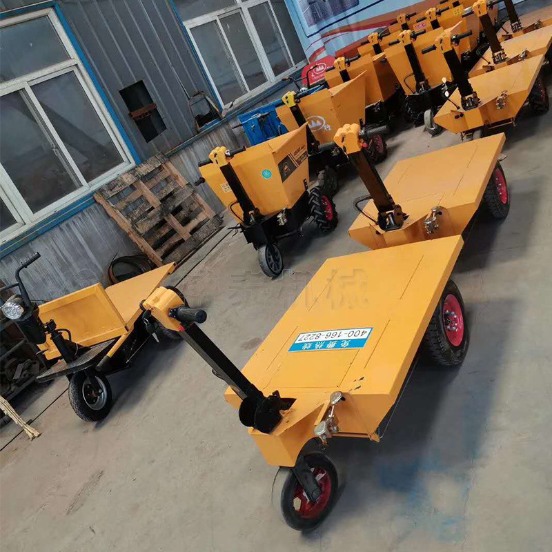 拉砖平板车小型搬运工具物流手推车翻斗车拉货工地三轮车养殖推车