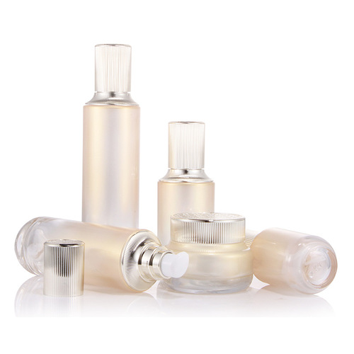 Cosmetics new packaging bottle empty bottle cream cream bottle glass 40ml essence push-type lotion bottle