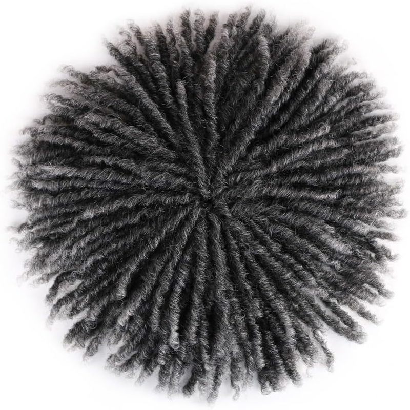 アフリカのかつらの汚れたお下げは、化学繊維中空の短髪の巻きDreadlock Hair Wigsを補充します|undefined