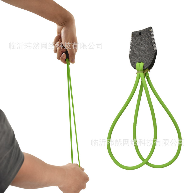 0.8 flat leather/1745 round rubber band strong pull-resistant precision rapid-fire shrapnel pocket multi-ball rubber band slingshot outdoor