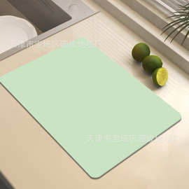简约硅藻泥厨房垫防溅垫卫生间台面沥水垫防烫隔热餐垫杯垫吸水垫