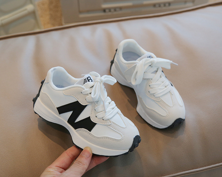 Kid's Fashion Color Block Round Toe Sneakers display picture 1