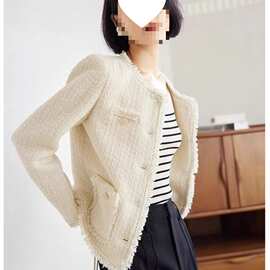 欣未早秋小香风短款外套女年秋季新款感优雅通勤上衣