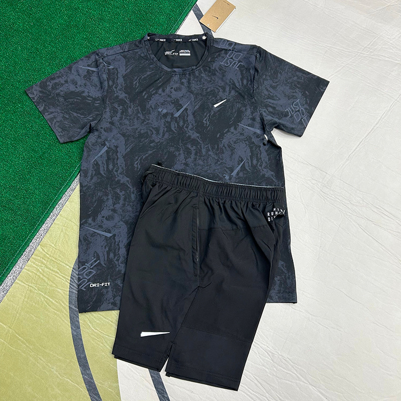 Verano al por mayor nuevo deportivo fitness correr rápido seco suelto manga corta entrenamiento diario al aire libre juego de tenis casual