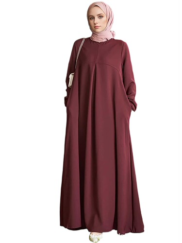 Muslim Middle East Arab fashion spring women's Muslim long dress loose elegant abaya dress