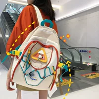 2024 новые контрастные творческие сумки на плечо для студентов колледжа повседневные дикие рюкзаки