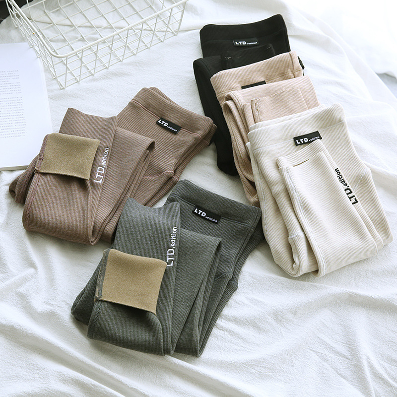 Pregnant women pants fleece-lined 2022 new Korean version of the new fine thread belly leggings autumn and winter pregnant women leggings Pregnant women pants fleece-lined 2022 new Korean version of the new fine thread belly leggings autumn and winter pregnant women leggings