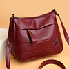 Retro shoulder bag for leisure, universal capacious one-shoulder bag, 2023 collection