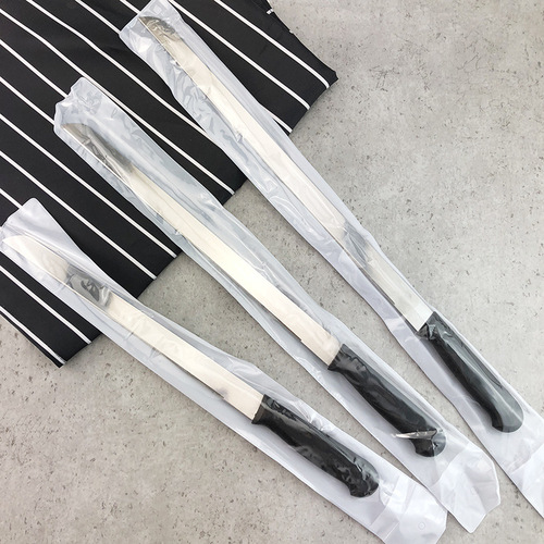 Plastic handle stainless steel bread knife fine teeth coarse teeth flat teeth serrated knife 10 inches 12 inches 14 inches cake knife toast knife