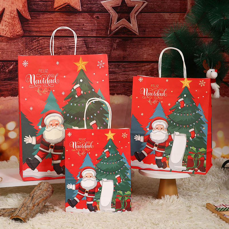 Bolsa de regalo de Navidad para la fiesta de la víspera de Navidad bolsa de regalo INS viento bolsa de Santa al por mayor