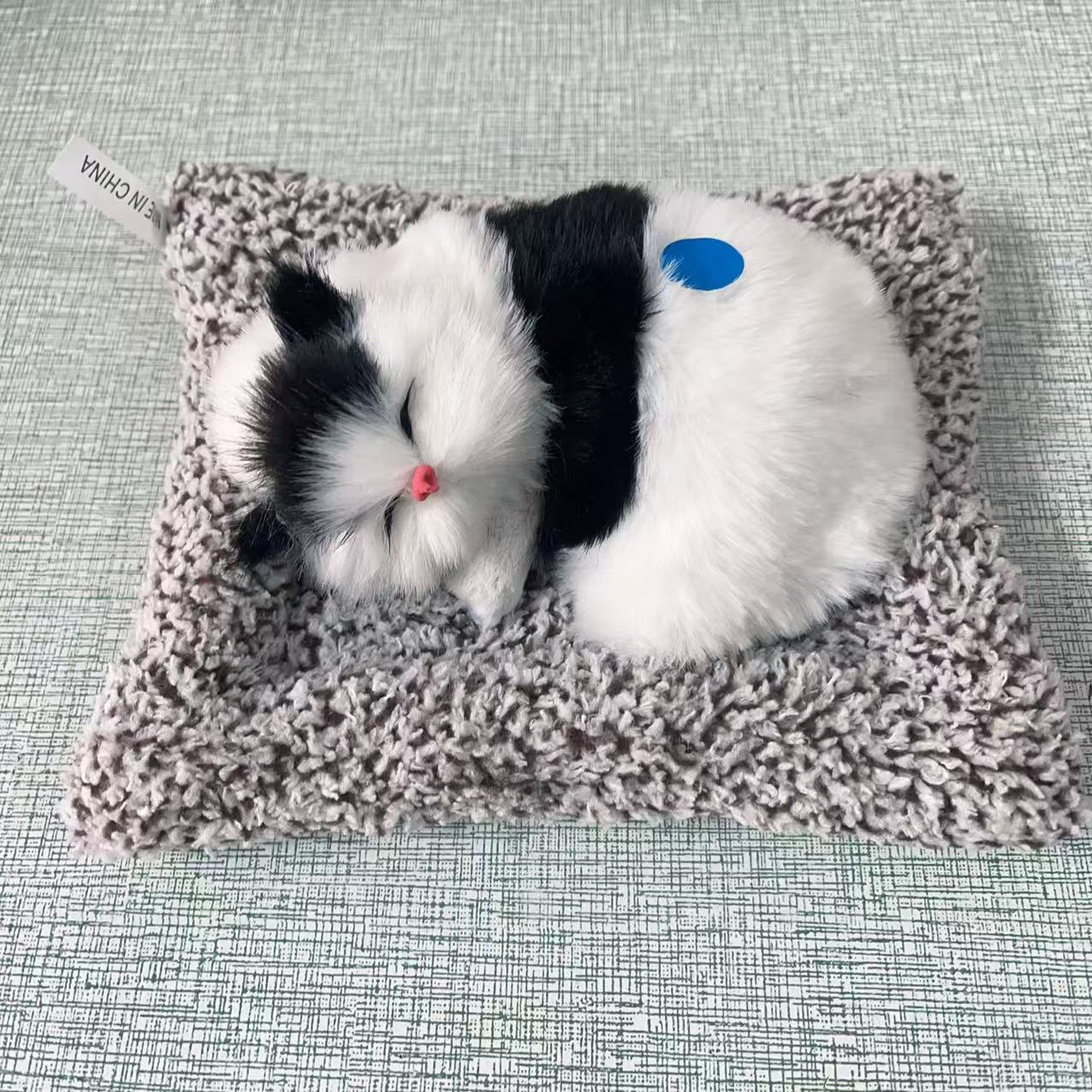 Simulación felina juguete de peluche con sonido puede llamar juguetes para niños animales muñecas gatitos adornos pueden llamar gatitos