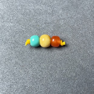 Raw Ore Beeswax Southern Red Magnesite Red and Green Light String Beads Natural Play Amber Bracelet Old Beeswax